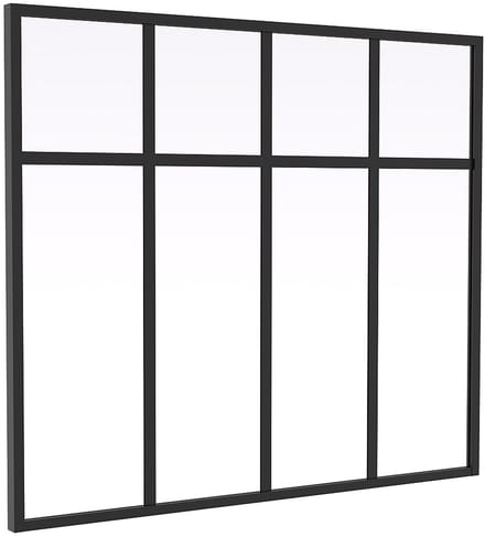 Vente-unique Design atelierraam in gepoedercoat aluminium - B120 x H105 - MAVORA
