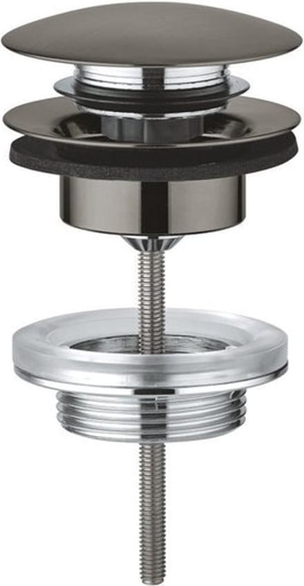 Grohe Afvoergarnituur - push-open - brushed hard graphite (antraciet)