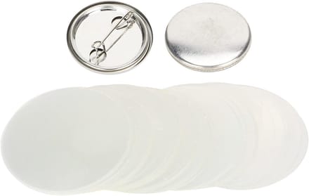 DIY Brooch Badge Button Embleem Medaillon Onderdelen - 100 Stuks Pin Button Bezel voor Creatieve Klussen (32MM)