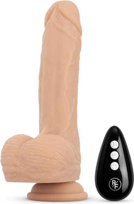 Real Fantasy - Mason Stotende, Verwarmbare en Vibrerende Dildo