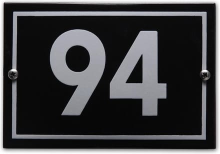 Huisnummer model Phil nr. 94