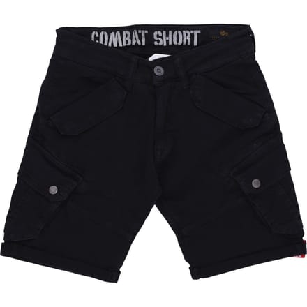Combat korte zwarte broek voor heren