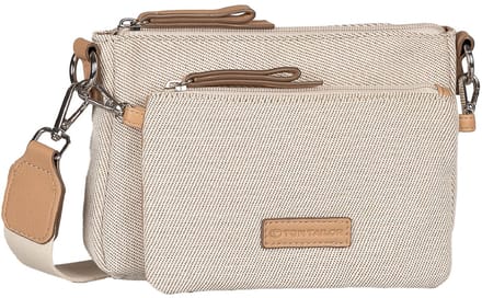 TOM TAILOR schoudertas Jamila Crossbody Bag Mixed Cream White crème