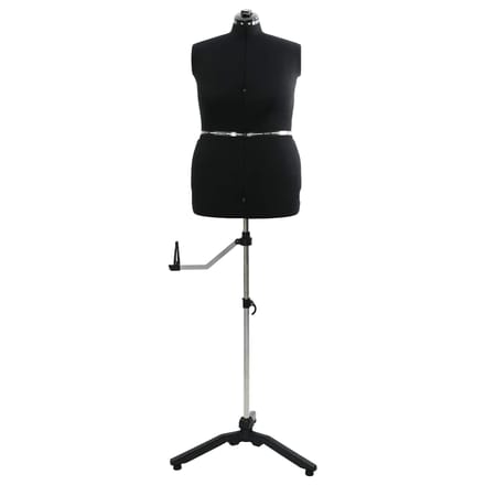 Mannequin de couture réglable pour femme Velours Noir