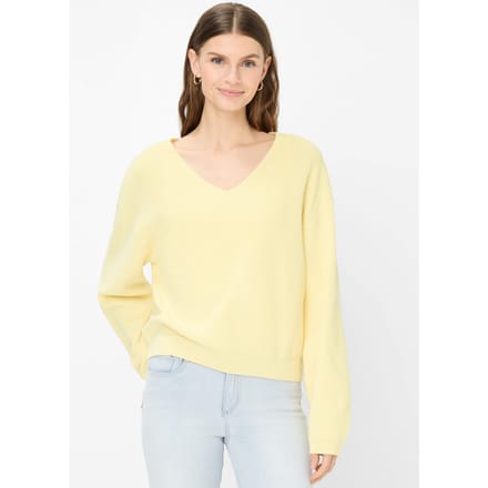 Brax Dames Pullover  Style LANA limoncello, lichtgeel, maat 38