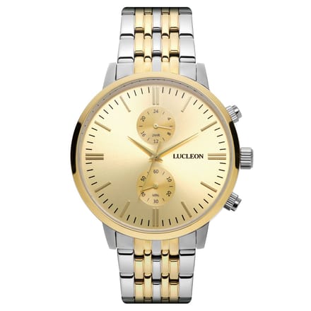Leroy Kellan Roestvrijstalen Horloge met Dubbele Tijdzone