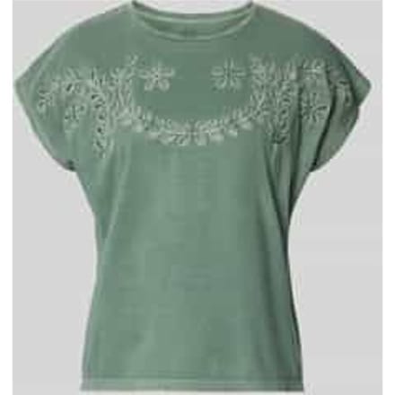 regular fit T-shirt van puur katoen model 'MINA'