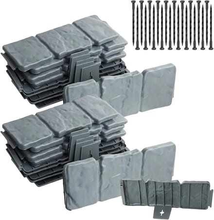 Tuinrand Steenlook - Tuinafscheiding Buiten - Gazon Borders - Waterbestendig 20 Stuks - 25x10cm