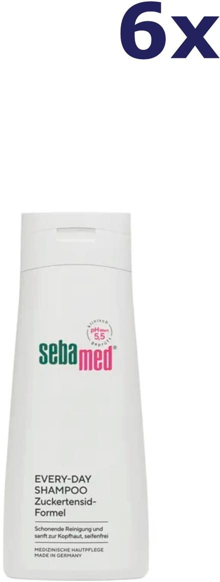6x Sebamed Shampoo Every-Day 200ml