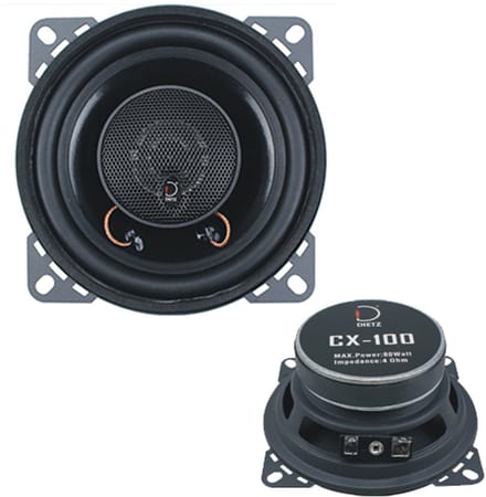 Dietz 2-Way Coax-Speaker-Set 100mm, 4 inch, 80W