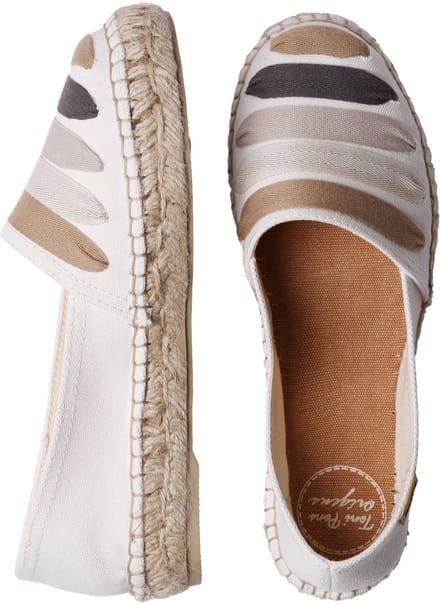 ROSE-CM | Platte espadrille voor dames met linten - ERDE, maat 36