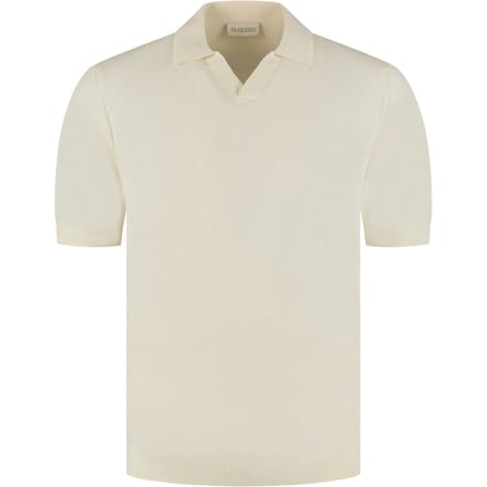 Duquezzi Merino Buttonless Polo Polos Off White Dqc30026007