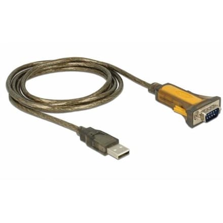 Delock USB 2.0 Adapter [1x USB-A 2.0 stekker - 1x RS232-stekker] 65840 1.5 m Met USB