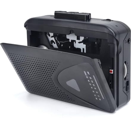 Cassettespeler Walkman Cassettespeler Draagbare luidspreker Meerdere voedingsmethoden AMFM-radio zwart