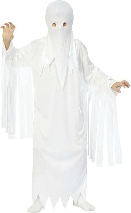 Voordelig spook/geest verkleedkostuum voor kinderen - wit - Halloween 152
