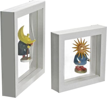 SAFE Zweefraam - 10 x 10 cm - wit - 3D floating frame met magneetsluiting