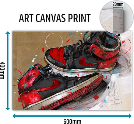 Sneaker canvas 1984 banned bred 60x40 cm