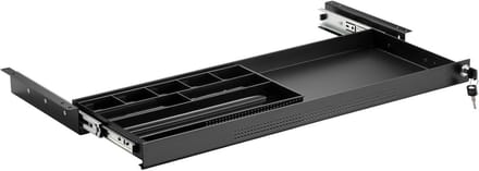 Document tray lockable steel 740 x 250 mm with drawer tray