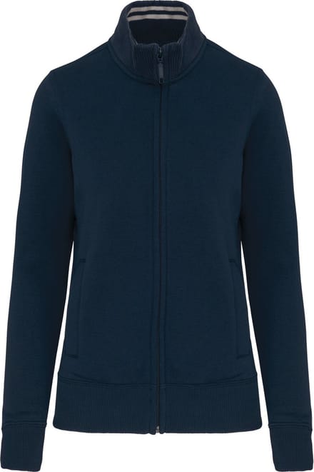 Kariban Damessweater met rits K457 - Navy - M
