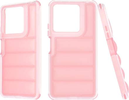 Hoesje geschikt voor Xiaomi Redmi Note 13 5G - Techsuit Wave Shield Shockproof Hard Case Back Cover - Roze