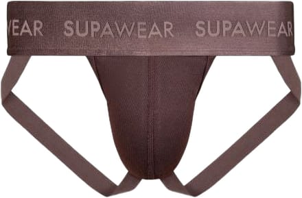SUPAWEAR Ribbed Jockstrap Peppercorn - MAAT S - Heren Ondergoed - Jockstrap voor Man - Mannen Jock