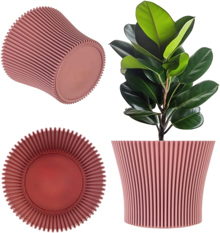 Estrela bloempot 17cm roze