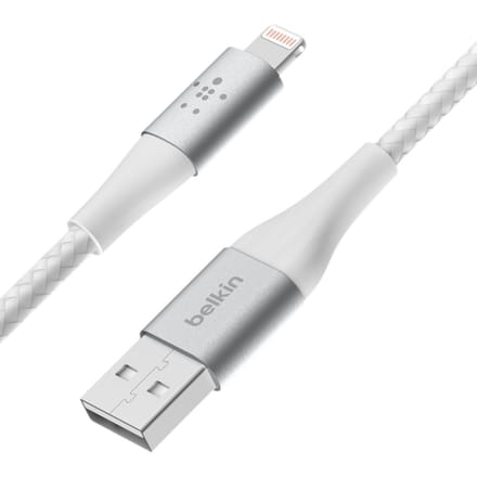 Belkin BOOST↑CHARGE Braided - USB-A naar Lightning Kabel - 2 Meter - 12W - Wit