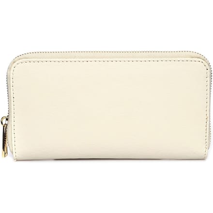 Luisa Vannini Beige Rundleer Portemonnee