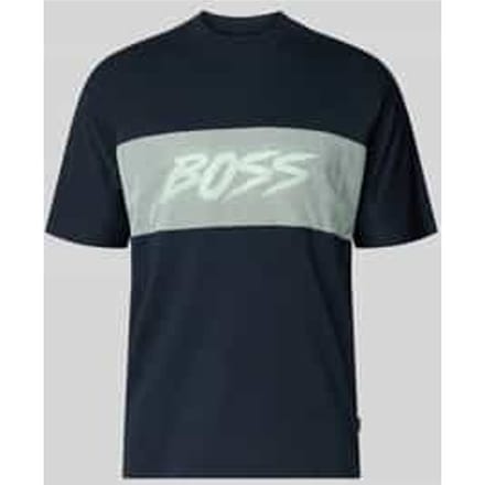 regular fit T-shirt van puur katoen model 'TE_BAYMESH'