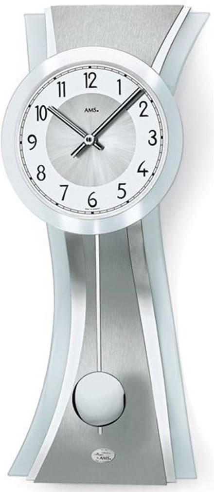 AMS 7268 - Klok - Glas - 23x63 cm - Grijs