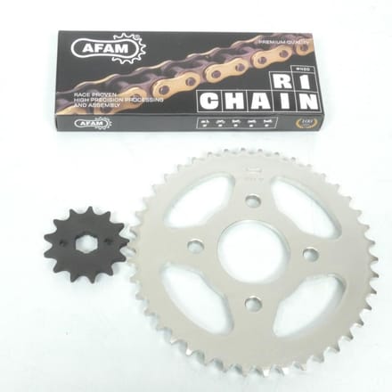Kit chaîne Afam pour Moto Chinois 50 motocycle Neuf