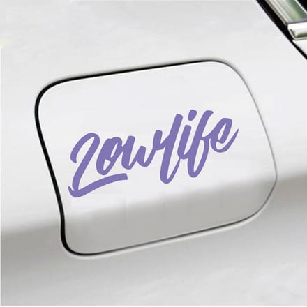 Bumpersticker - Lowlife - 6,4 X 16,8 - Paars
