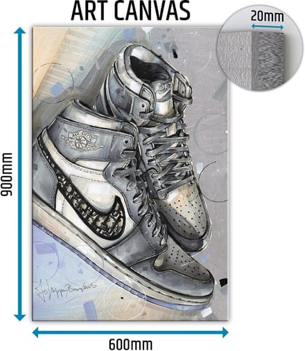 Sneaker canvas 60x90 cm