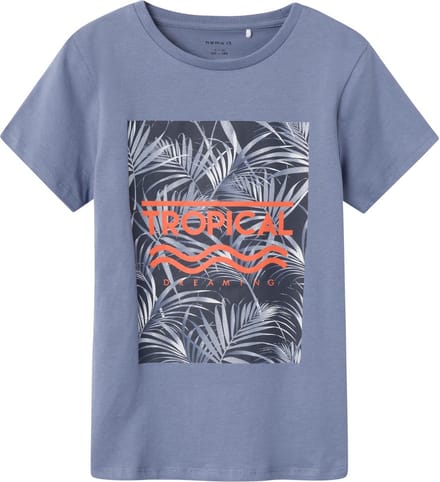 Name it t-shirt jongens - blauw - NKMhenne - maat 116