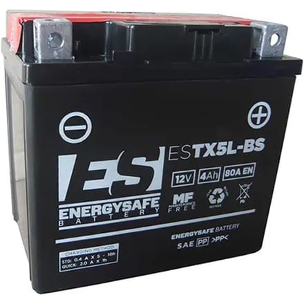 Motorfiets accu Energy Safe ESTX5L-BS 12V/4AH