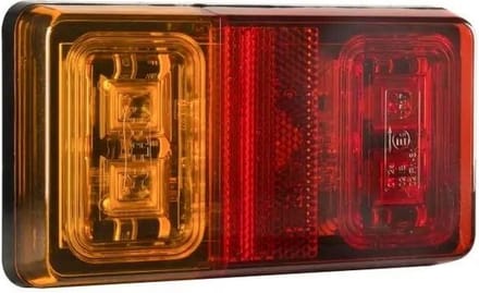 LED achterlicht 12/24V 150x80mm 5-polige bajonetaansluiting