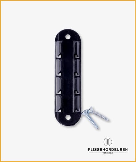 Montageclip - Plissehordeur - Zwart (per stuks)