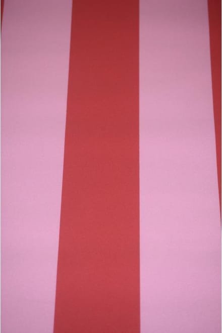 Dutch Wallcoverings Vliesbehang - Kinderbehang - Streep - Roze/Rood