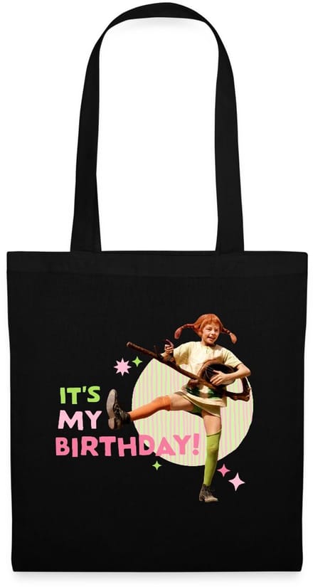 Pippi Langkous It's My Birthday Tas Van Stof Schoudertas