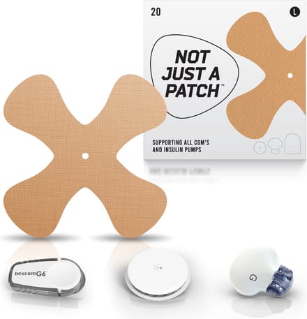 Not Just A Patch - X-patches – Beige Patch – 20 pack - voor patchpomp of CGM-sensor - Optimale hechting