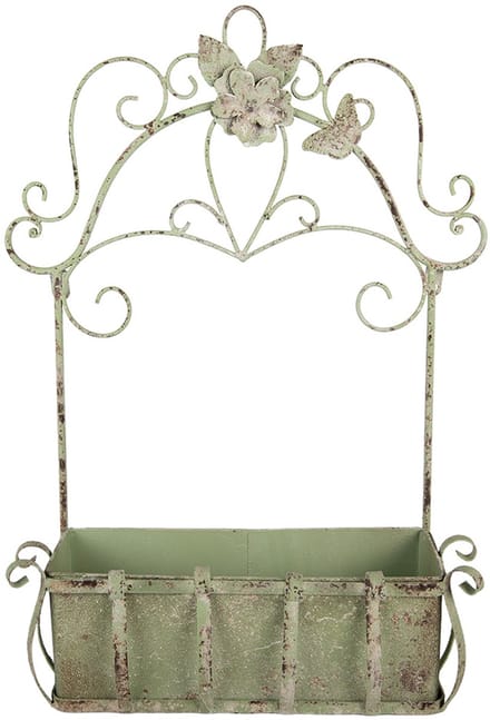 Clayre & Eef Planthouder 44x15x58 cm Groen Metaal