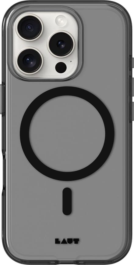 LAUT Crystal-M iPhone 16 Pro Case – Black Crystal