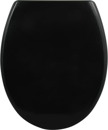 Antibacterieel Toiletzitting met Quick-Release en Soft-Close Mechanisme - Zwart Duroplast