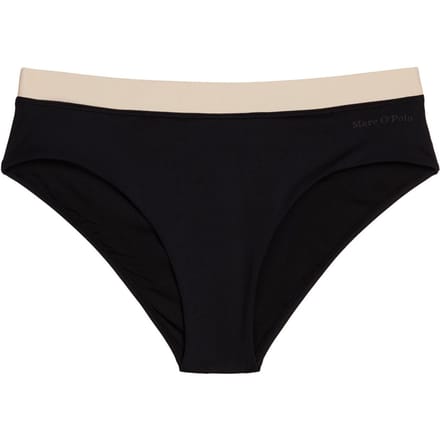 Bikini slip met labelopschrift model 'CONTRAST BINDING PANTY'