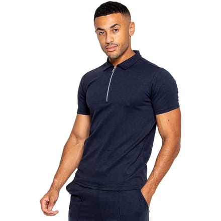 Enzo heren poloshirt met rits