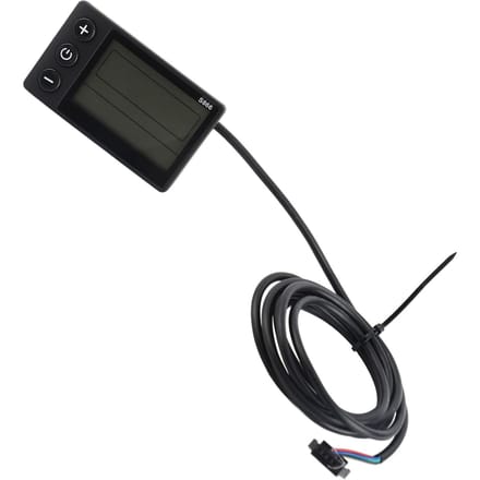 S866 Elektrische fiets display LCD-meter 24V 36V 48V elektrische scooter bedieningspaneel met SM-stekker black