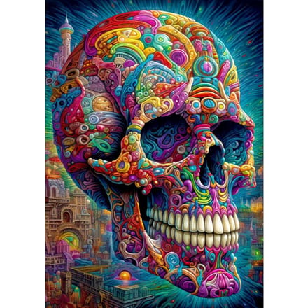 Enjoy Puzzle puzzel 1000 stukjes Quirky Skull - educatief spel.