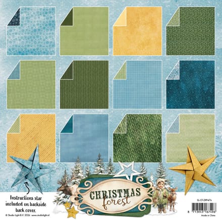 Multi-purpose Paper pad - Christmas forest nr. 476