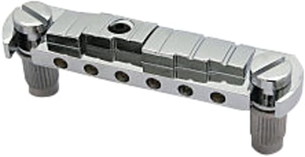Göldo Wraparoen Bridge Aluminium Chrom adjustable g/h String - Gitaaronderdeel
