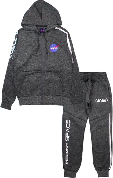 Nasa joggingpak / trainingspak / vrijetijdspak - Vest + Broek - grijs - Maat M